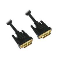 Cables Direct DVI Cable Dual Link DB-25 (M) DB-25 (M) 1m