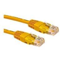 Cables Direct 0.5m Network 5E Patch Lead - Moulded - Yellow - B/Q 250