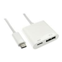 Cables Direct 15cm Leaded USB Type-C to DisplayPort Adapter