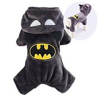 Cat / Dog Costume / Hoodie Black Dog Clothes Winter / Spring/Fall Cartoon Cute / Cosplay