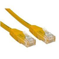 Cables Direct 50cm CAT 6 UTP PVC Injected Moulded Cable - Yellow B/Q 250