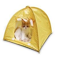 Cat Bed Pet Mats Pads Polka Dots Tent Casual/Daily Yellow Green Blushing Pink