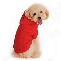 Cat / Dog Hoodie Red / Orange / Black / Gray Dog Clothes Winter / Spring/Fall Solid Casual/Daily / Sports