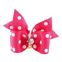 Cat Dog Hair Accessories Hair Bow Pink Dog Clothes Summer Spring/Fall Bowknot Birthday Holiday