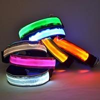 Cat / Dog Collar LED Lights / Adjustable/Retractable Red / Green / Blue / Yellow Nylon