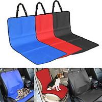 Cat Dog Car Seat Cover Pet Blankets Solid Plaid/Check Waterproof Foldable Black Beige Gray Red Blue