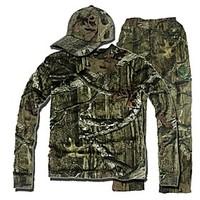 Camouflage Hunting Suit , Camo Hunting Long Sleeve Shirt , Trousers (Jacket Trousers peaked cap)