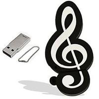 Cartoon Musical Note Model 1GB USB 2.0 Flash Pen Drive Memory Stick Pendrive