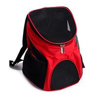 Cat Dog Carrier Travel Backpack Pet Carrier Portable Breathable Solid Brown Red Blue Black