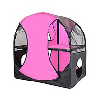 Cat Bed Luxury Wheel of Fun Pet Baskets Solid Foldable Tent Rose