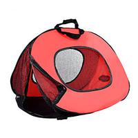 Cat Carrier Travel Backpack Bed Pet Baskets Solid Portable Breathable Foldable Red White