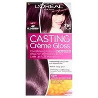 casting creme 316 plum burgundy semi permanent hair dye purple