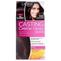 Casting Creme 100 Liquorice Black Semi Permanent Hair Dye, Black