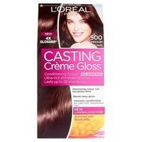 Casting Creme Gloss 500 Medium Brown Semi Permanent Hair Dye, Brunette