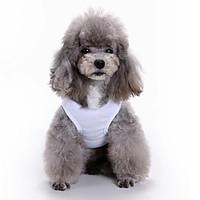 Cat Dog Shirt / T-Shirt Vest Dog Clothes Summer Geometic Cute Fashion Casual/Daily Bike Car Pattern