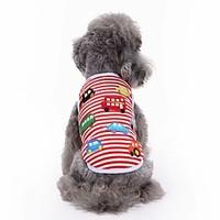 Cat Dog Shirt / T-Shirt Vest Dog Clothes Summer Embroidered Cute Fashion Casual/Daily Car