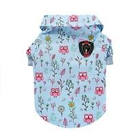 Cat Dog Shirt / T-Shirt Vest Dog Clothes Summer Animal Cute Fashion Casual/Daily Owl Blue
