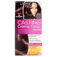Casting Creme 300 Darkest Brown Semi Permanent Hair Dye, Brunette