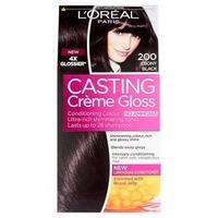 casting creme gloss 200 ebony black semi permanent hair dye black