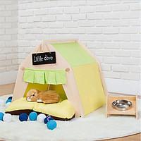 Cat Dog Bed Pet Mats Pads Stripe Stars Animal Patchwork Soft Tent Random Color