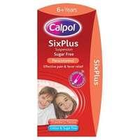 Calpol 6+ Years Suspension Strawberry Sugar Free 80ml