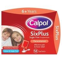 Calpol 6+ Years Sugar Free Suspension Sachets 12s