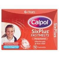 calpol 6 years fastmelts colour sugar free 12s