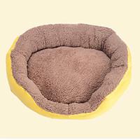 Cat Dog Bed Pet Mats Pads Solid Portable Breathable Orange Yellow Blue Blushing Pink