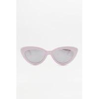 Cat Eye Mirrored Lens Sunglasses, PINK