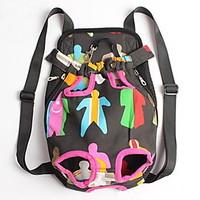 Cat Dog Carrier Travel Backpack Front Backpack Pet Baskets Portable Cute Multicolor Fabric