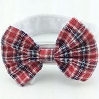 Cat Dog Tie/Bow Tie Dog Clothes Summer Spring/Fall Bowknot Cute Birthday Wedding Christmas Rose Red Black/Red Black/White Red/White