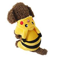 Cat Dog Costume Hoodie Yellow Dog Clothes Winter Spring/Fall Cartoon Cute Cosplay