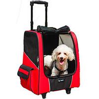 Cat Dog Carrier Travel Backpack Sling Bag Pet Carrier Waterproof Portable Breathable Foldable Solid Light Blue/Red/Beige