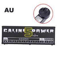 Caline CP-05 Power Supply for Effect Pedal with Blue LED Light Black plug is AU standard