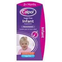 Calpol Sugar Free Infant Strawberry Flavour 2+ Months 100ml