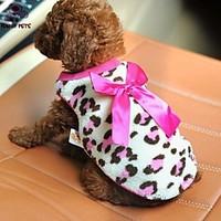 Cat Dog Shirt / T-Shirt Red Pink Dog Clothes Spring/Fall Bowknot Casual/Daily