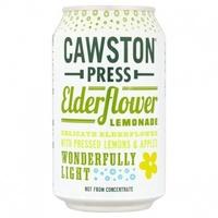 cawston sparkling elderflower lemonade cans 330ml x 24