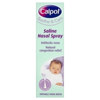 calpol soothe care saline nasal spray suitable from birth 15ml