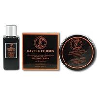 Castle Forbes Sandalwood & Cedarwood Essential Oil 150ml Aftershave Balm And 200ml Shaving Cream Set - No Parabens; No Artificial Colours or Fragrance