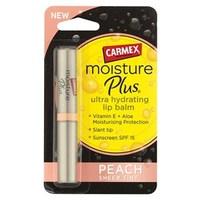 carmex moisture plus ultra hydrating lip balm peach sheer tint 2g