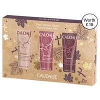 caudalie hand cream trio gift set 3x30ml