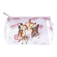 Catseye Deer on Rose Wash Bag