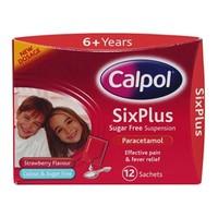 Calpol Six Plus Sugar Free Suspension Sachets 12 Sachets