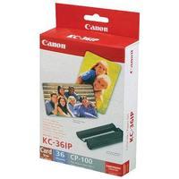 canon kc 36ip colour ink cartridge credit card sized label set 36 shee ...