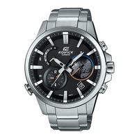 Casio EDIFICE Smartphone Link Bluetooth Dual World Time Watch EQB-600D-1A - Black