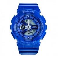 casio baby g standard analog digital watch ba 110bc 2a blue