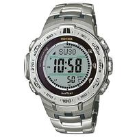 casio pro trek triple sensor version 3 tough solar titanium watch prw  ...