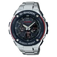 Casio G-SHOCK G-STEEL TOUGH SOLAR Analog-Digital Watch GST-S100D-1A4 - Black + Red