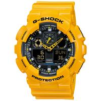 casio g shock standard analog digital watch ga 100a 9a yellow