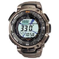 casio pro trek tough solar titanium watch prg 240t 7 silver